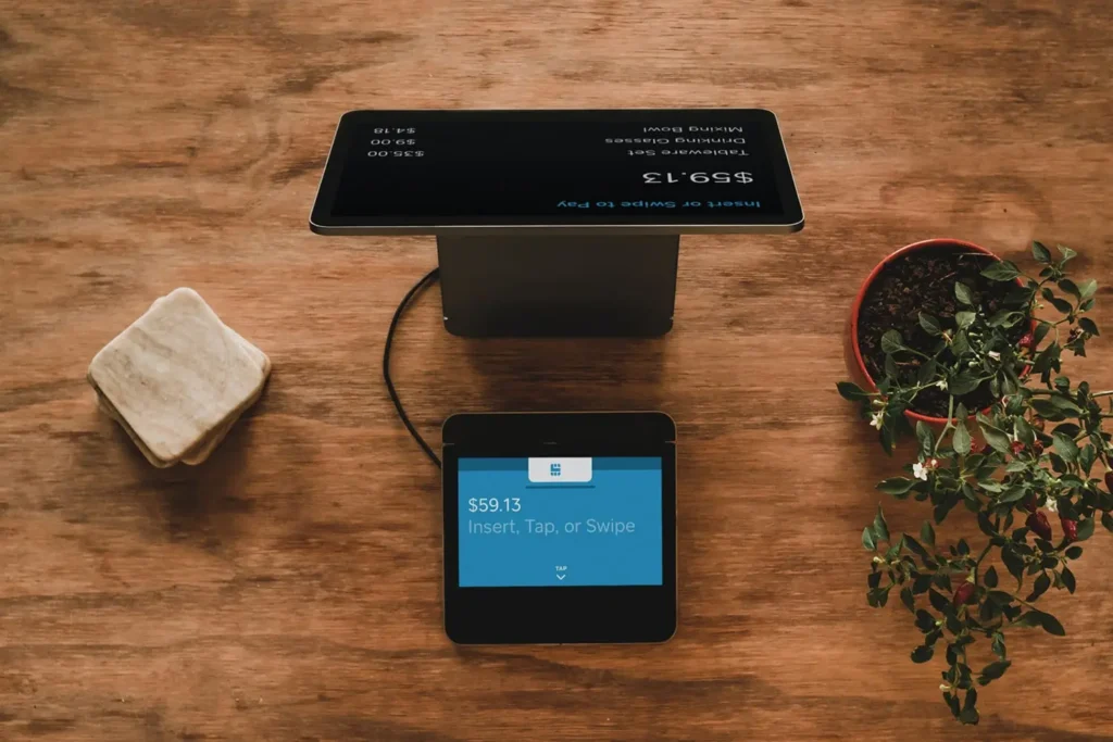 Point of sale system on tablet